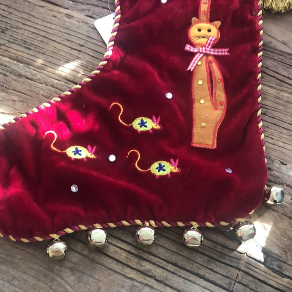 Velvet Cat Stocking